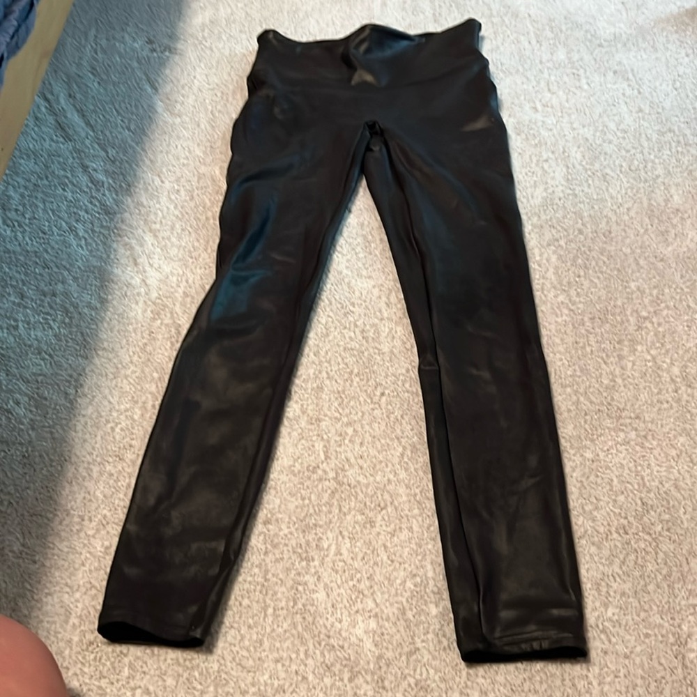 Spanx shimmery leggings